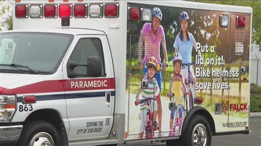 Falck unveils 4 new ambulances with messages to keep San Diegans safe