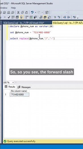 #SQL Very Useful Replace Function. #datascience #coding #mssql #sqlserver #sqltips #sqltraining