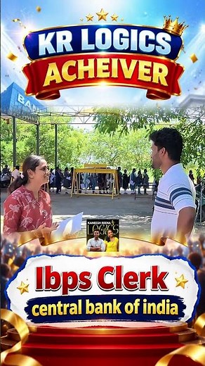 KR LOGICS ACHIEVER | IBPS CLERK CENTRAL BANK OF INDIA