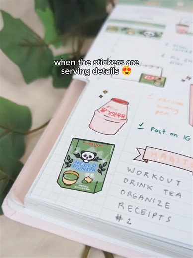 Best asian snack stickers I've come across 😍 love seeing these on my planner! . . #stickers #asianfood #asiansnacks #planner #journaltok