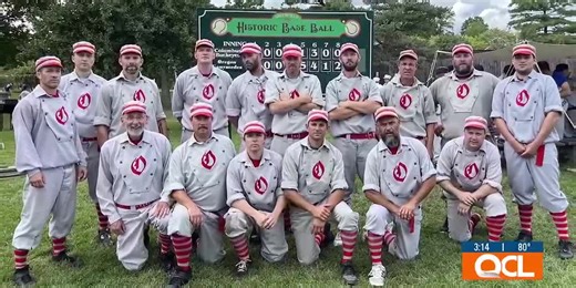 Vintage base ball game to be broadcast on KWQC