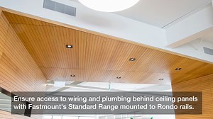 How To Guides: Attaching ceiling panels to Rondo rail with hidden fixings