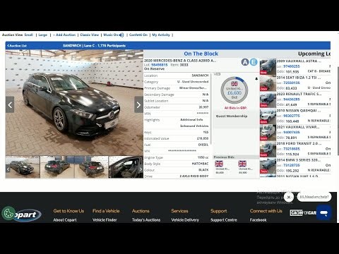 Live Copart UK Car Auction | Real Bidding & Final Prices