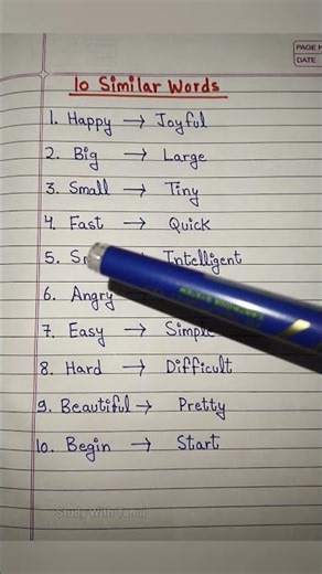 10 Similar Words in English | Similar Words #shorts