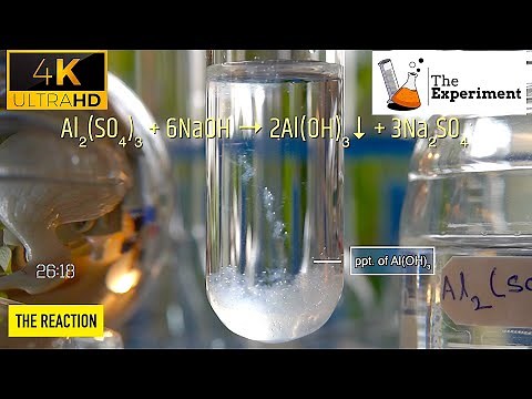 What is the reaction of Aluminium sulphate (Al2(SO4)3) and Sodium hydroxide (NaOH)? | Al2(SO4)3+NaOH