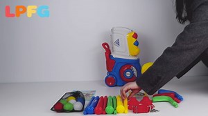 Toddler Golf Set, Kids Golf Set for Ages 1 2 3 4 5 Years Old Boys Girls with 4 Plastic Golf Clubs 10 Balls, Indoor Outdoor Baby Toddler Golf Clubs Set Toy with Cart Birthday Gifts Blue