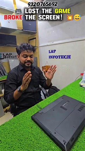 Kid Lost the Game & Punched His Laptop Screen 😭💻 We Replaced It Instantly! 🔧✨ #shorts | Lap Infotech