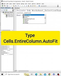 Autofit Column in Excel with VBA Code #autofit #column #vba #code #excelcoding #microsoftexcel
