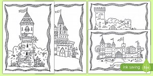 Princess Castle Pictures To Print - Colouring Pages