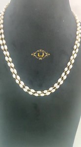 1.5K views · 24 reactions | Amazing double line pearl chain ......grove your fashion with this amazing piece .......book it for your upcoming festival 朗朗 #14carathallmarkjewellery #lavyajewels #mustbuy #goldjewellery For booking and price details WhatsApp on this given number : 9073766134 | Lavya jewels | Facebook