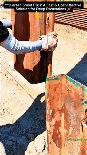 🚧 Larsen Sheet Piles: A Fast & Cost-Effective Solution for Deep Excavations
