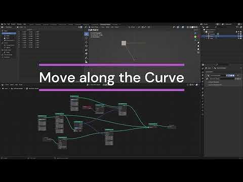 Move along the Curve (Geometry nodes, Blender)