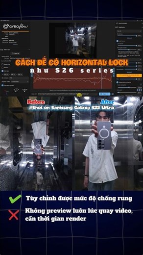 Cách để có tính năng quay Video chống rung Horizontal Lock trên mọi thiết bị #quayphim #chupanh #fyb
