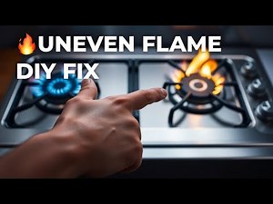 Why Is My Stove Burner Flame SO Uneven? - Easy DIY Fix - No Parts Needed