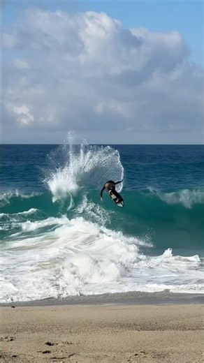 He did that running from the beach!