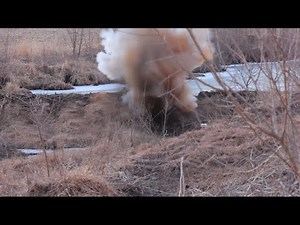 34 POUNDS of Tannerite VS beaver dam!!￼