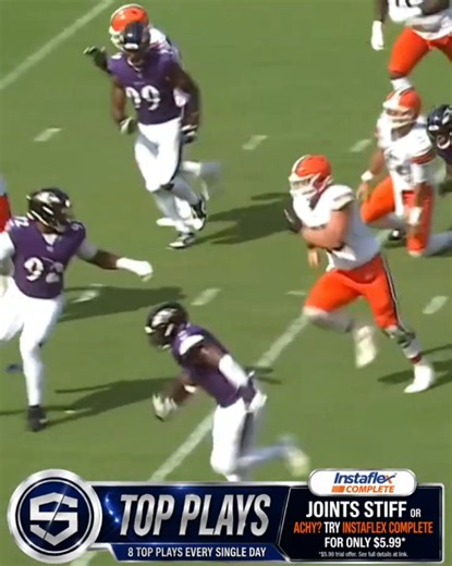 NFL Top Plays (pt 383): Ravens Strip Sack TD vs Browns #ravens #nfl #highlights #topplays