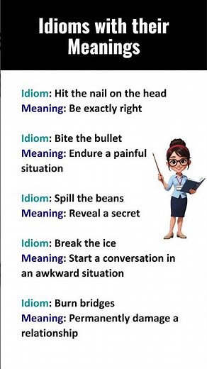 Top 20 idioms and phrases | idoms |phrases | idioms and phrases in english #idioms #phrases #shorts