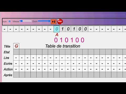 Programmer une machine de Turing, calculabilité et décidabilité.