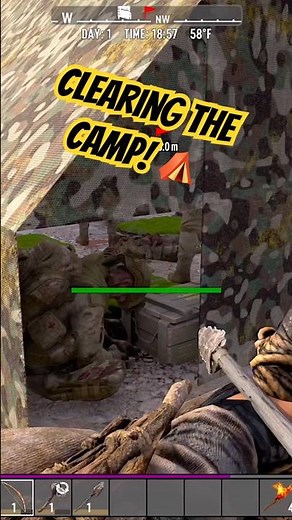 Clearing the camp! ⛺️ | 7 Days to Die