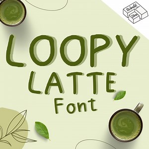 Fuente Loopy Latte, fuente manuscrita, fuente Procreate, fuente TTF OTF, fuente Silhouette, fuente script, fuente linda - Etsy México