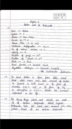 NCERT Class 10 - Carbon and Its Compounds One Shot Class 10 Science Chapter-4 | P-1| Ncert #carbon