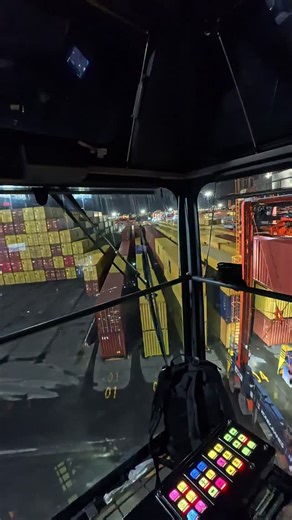 The Machine Operator | Let's race down the row in the straddle carrier. @trucker_gang #ila #fyp #pov #straddlecarrier #bluecollar ilwu themachineoperator | Instagram