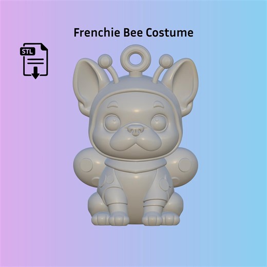 French Bulldog Bee Costume Keychain STL – 3D Print File (digital Download) - Etsy