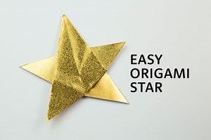 How to Make an Easy 5 Point Origami Star!