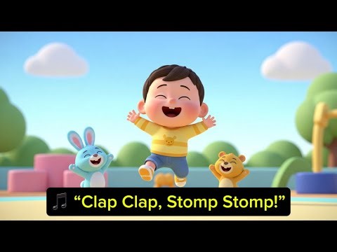 🎵 “Clap Clap, Stomp Stomp!” | clap, stomp, jump Song