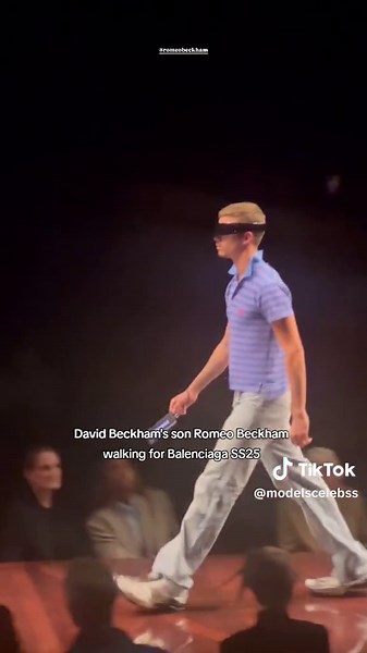 Romeo Beckham Balenciaga SS25 Runway Model Walk