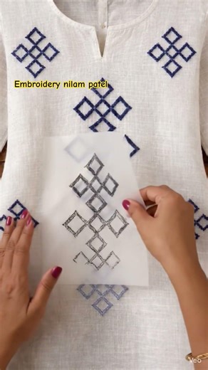 ઘરે છાપણી કરવાની રીત | Easy Embroidery Design Transfer | Carbon Paper Trick