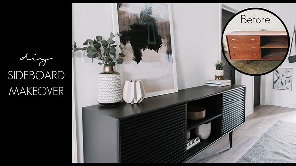 DIY Sideboard Makeover [Our FREE furniture flip!]