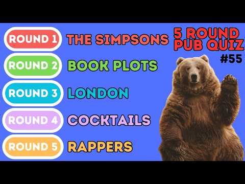 The 5 Round Pub Quiz | The Simpsons, London, Books, Rappers & Cocktails (55)