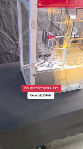 VEVOR Commercial Popcorn Machine, a countertop popcorn maker designed for high volume snack preparation featuring durable construction and fast heating performance that helps produce fresh batches quickly for events parties and home movie nights. Women’s Products Women 30 Women 40 Trending Products Must Buy Flash Sale Discount #TikTokShopDeals #PopcornMachine #KitchenGear #SnackTime #HomeTheater