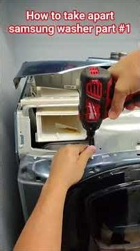 How to take apart samsung washer part #1 #samsungwasher