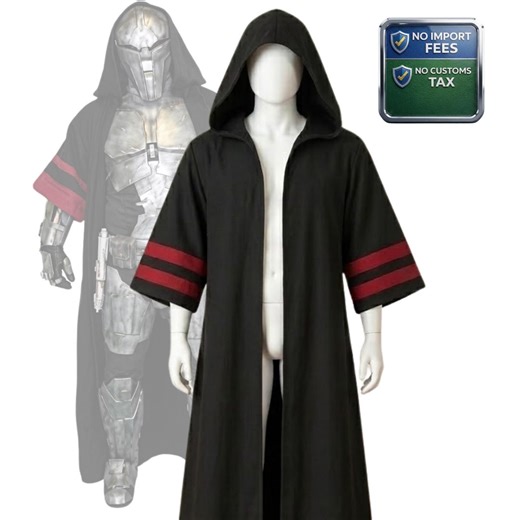 Star Wars Sith Acolyte Robe, Hooded Jedi Cloak, Cosplay Villain Outfit - Etsy