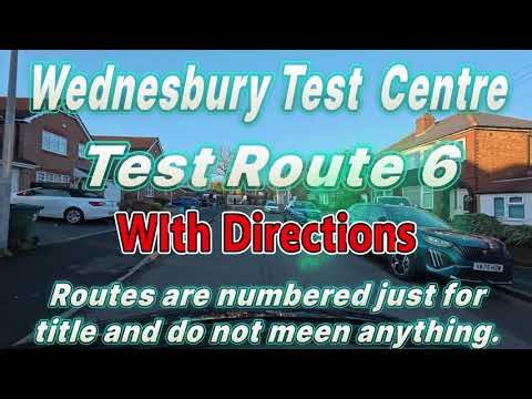 Wednesbury Driving test route 6 speeded up