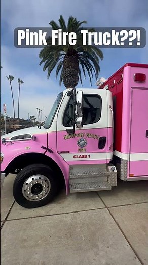Why Is This Fire Truck Pink? #firetruck #shortvideo