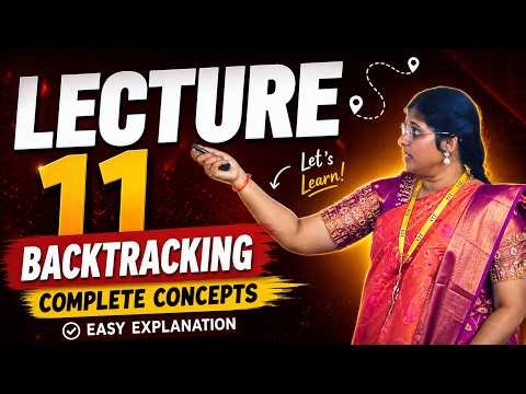 Backtracking Algorithm Explained | N-Queens Example | DAA Lecture 11 | B.Tech
