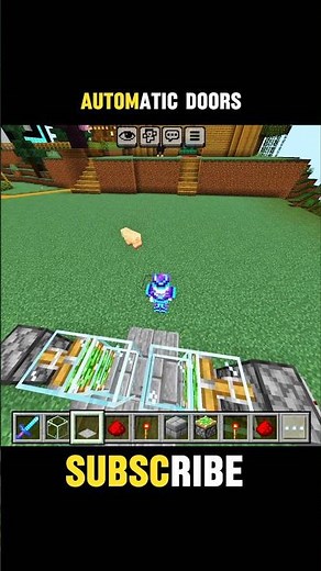 how to make automatic door in Minecraft