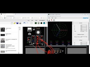 Three phases phase difference on LVSIM Labvolt