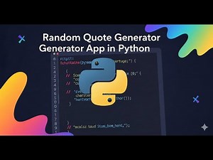 [41] Build a Random Quote Generator in Python | Codex People