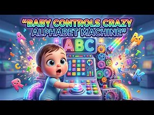 Baby Controls Crazy Alphabet Machine | Wacky Phonics Gadget & ABC Adventure