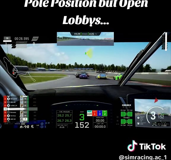 Pole Position Strategies in Open Lobby Sim Racing