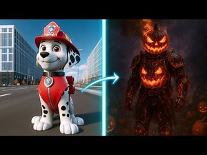 Paw Patrol as Halloween Monsters 👻 | Terrifying Transformations