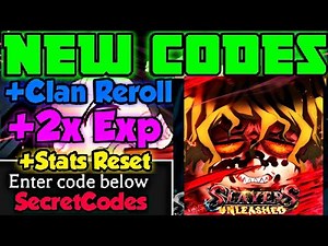 SLAYERS UNLEASHED ALL *NEW CODES*, SECRET CODES & EXP CODES (Slayers unleashed) ROBLOX