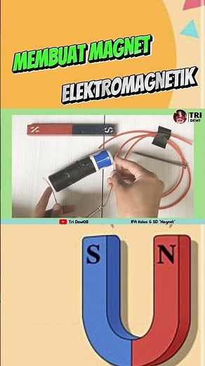 Cara Membuat Magnet dengan cara Elektromagnetik #shortyoutube #shortyoutubevideo #magnet