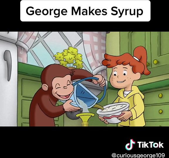Curious George Clip #curiousgeorge #syrup #cartoon #fypシ #foryou #monkey #euan #euanmarshall #euanmarshallem #marshall #tiktok