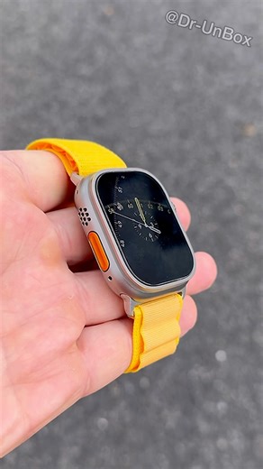 Apple Watch Ultra 3 Amazing Combo with Alpine Loop and New Watch Face 💛 #shorts #trending #apple